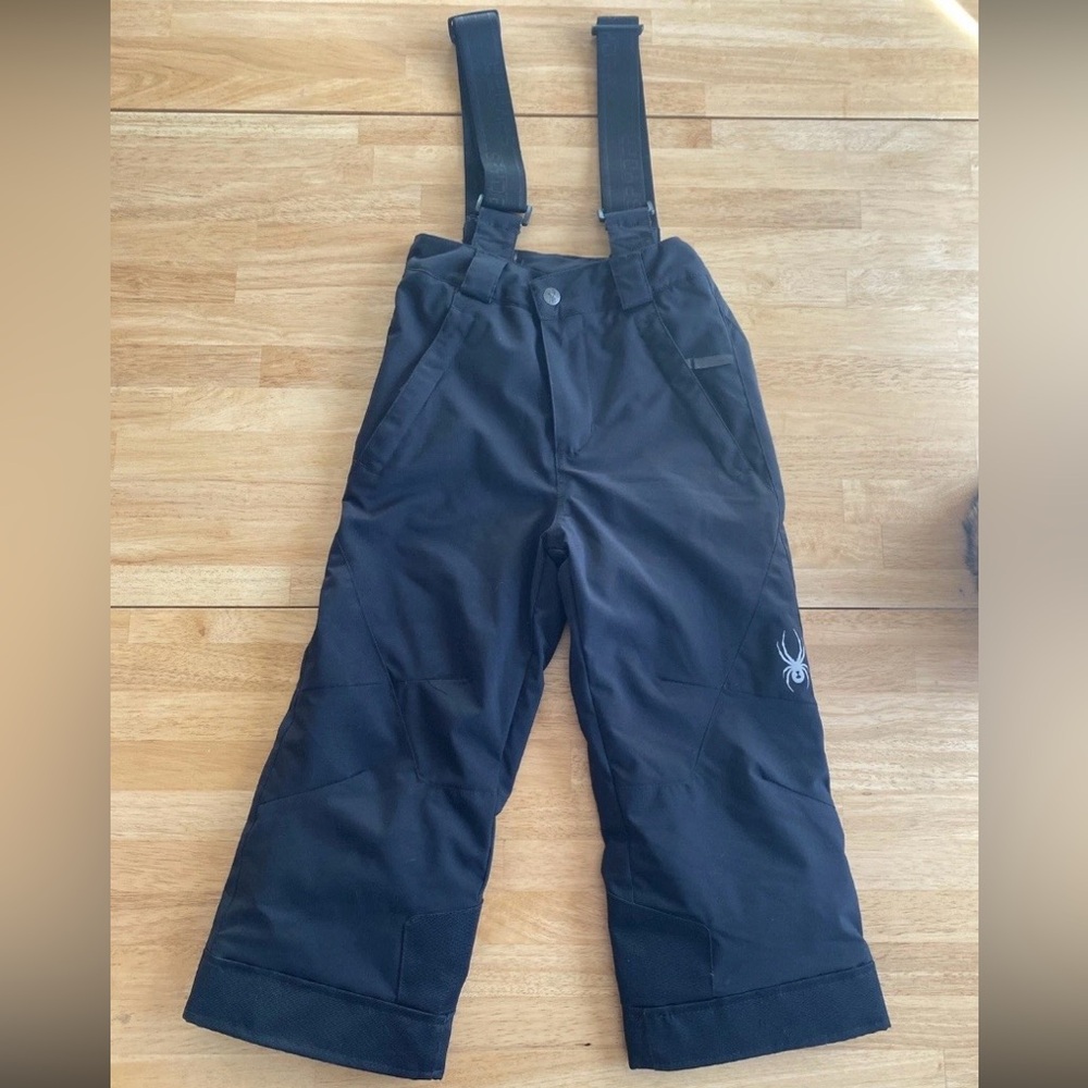 Spyder Youth Ski Snow Pant Black Insulated Waterproof Small to Tall Adjustable